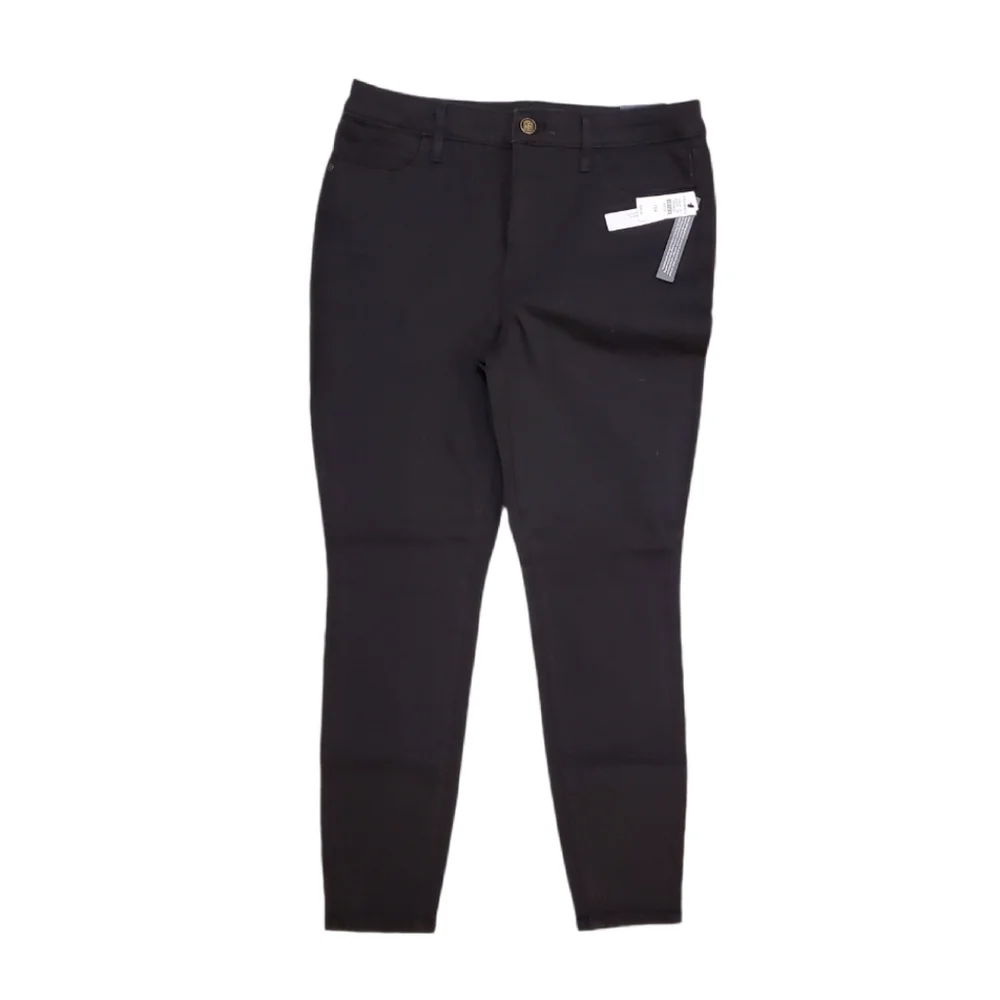 Talbots Women's Black Hampshire Ankle Straight Leg Pants 10 Petite - Picture 2 of 9